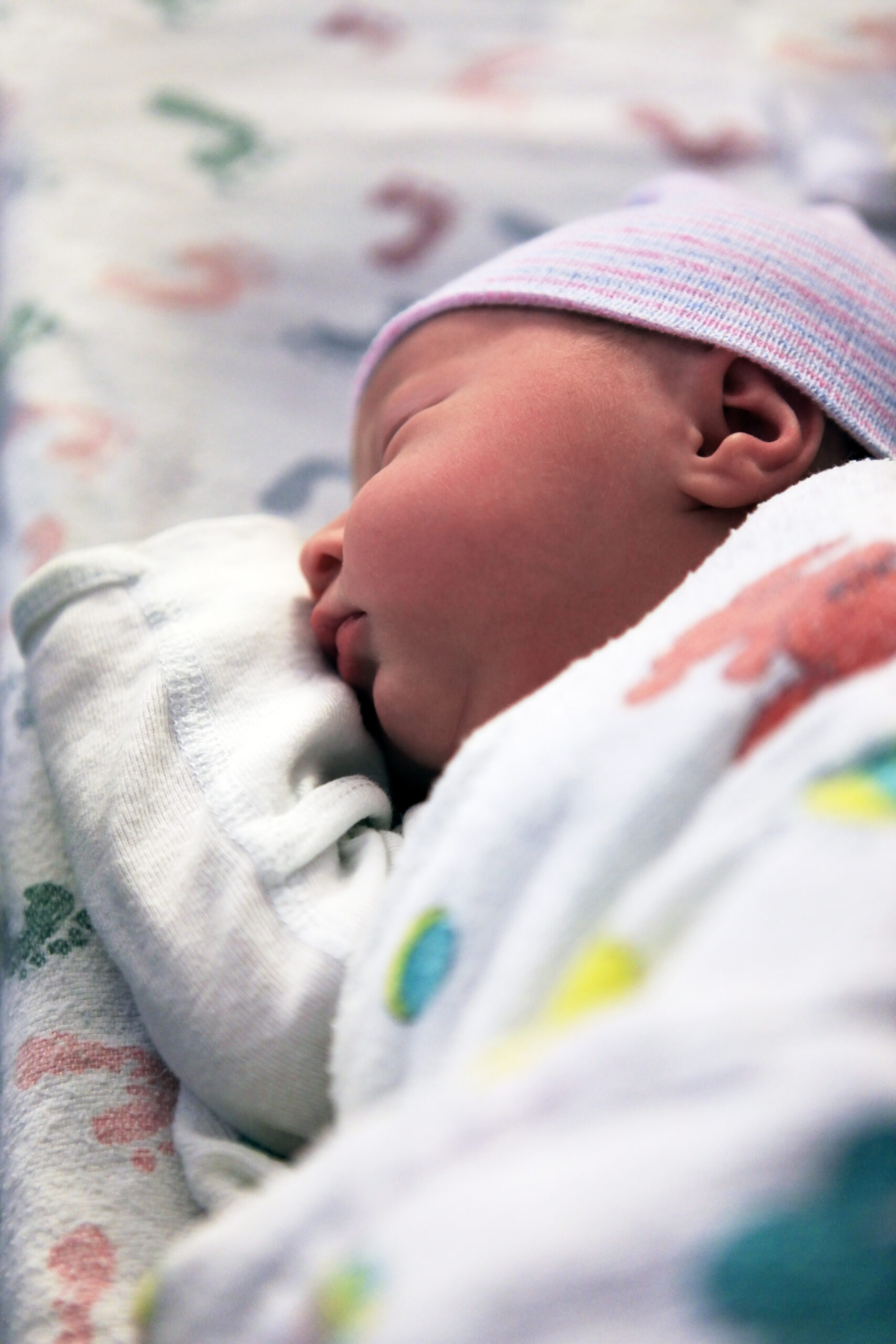 Sleeping newborn baby